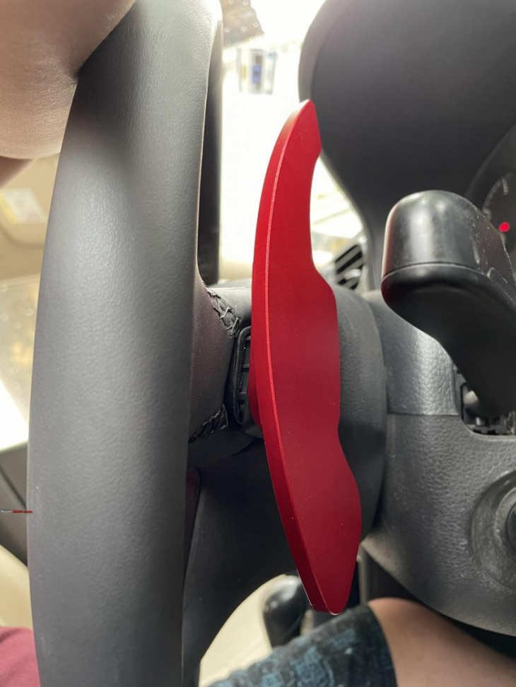 installed paddle shifter extenders on my volkswagen vento tdi dsg