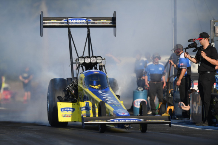 how fast is too fast for nhra? goodyear says current tires won't keep series from 340 mph