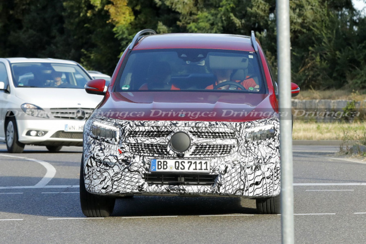 spied! mercedes-benz working on a refreshed glb