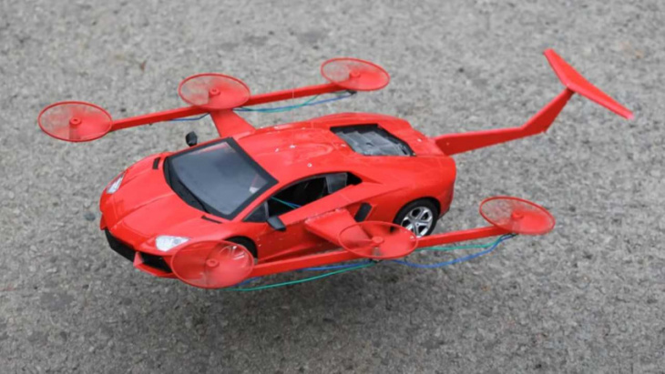 amazon, lamborghini aventador rc car gets turned into a functional drone