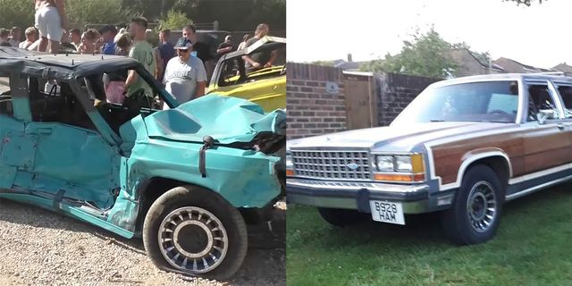 stolen classic american cars turn up as junk racers, get destroyed