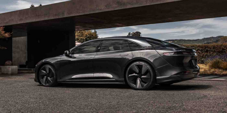 lucid motors gets dark with sinister new ‘stealth’ exterior upgrade for the air
