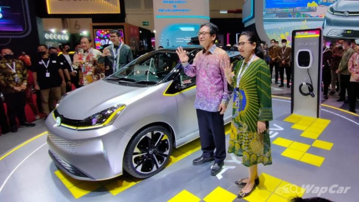 daihatsu ayla ev concept car debuts in indonesia, axia ev hinted?