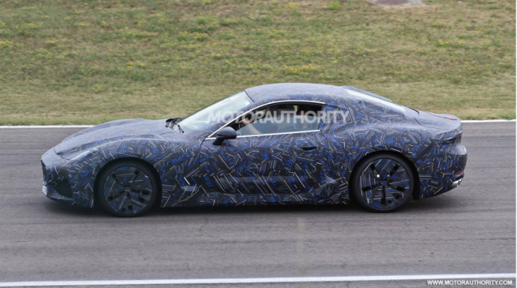2023 maserati granturismo spy shots and video: electric and ice options coming