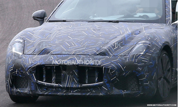2023 maserati granturismo spy shots and video: electric and ice options coming