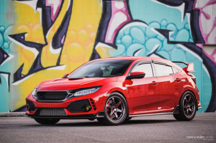 nt555 rii tire review: nitto's drag radial on a 2017 honda civic type r