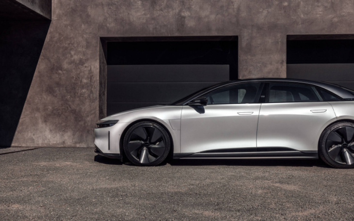 the lucid air shows its darker side with stealth look package