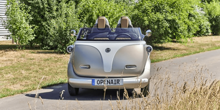isetta-style convertible coming in as evetta openair