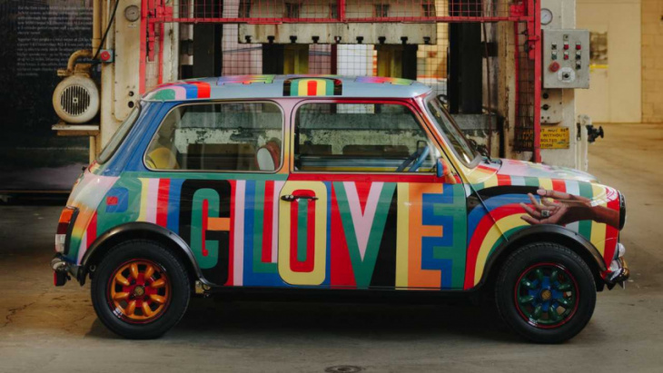mini recharged lakwena art car wants to put a smile on your face