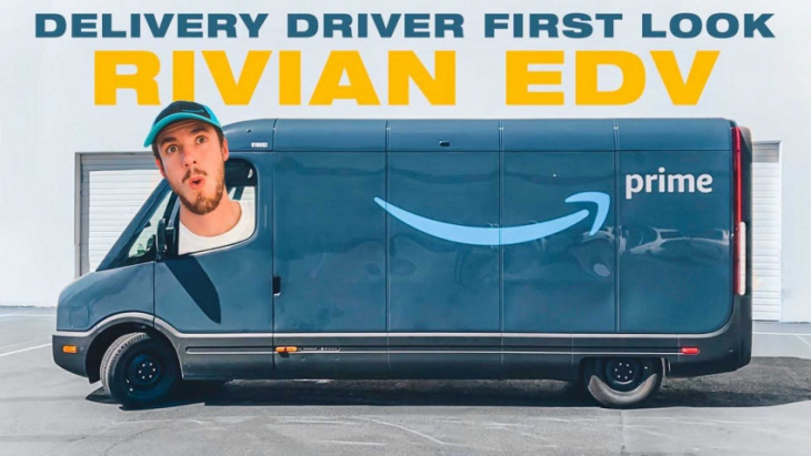 amazon, amazon delivery driver loves new rivian electric delivery van