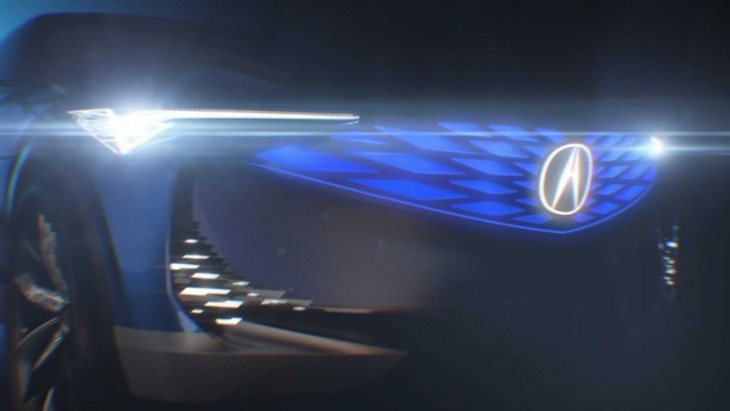 acura precision ev teased ahead of august 18 reveal