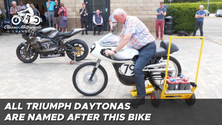 take a close look at the first-ever triumph daytona in person