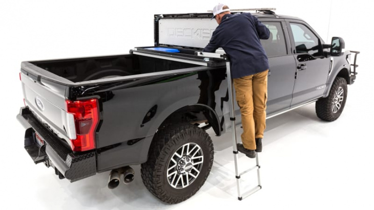 amazon, decked truck tool box review: the ladder makes all the difference