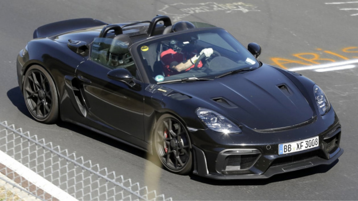 new 2022 porsche gt4 rs spyder spotted again