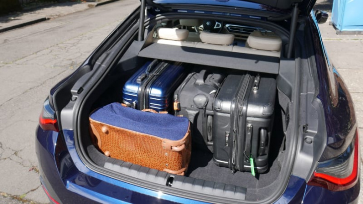 bmw i4 luggage test: how big is the trunk?