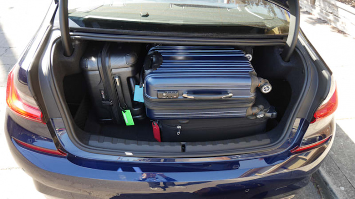 bmw i4 luggage test: how big is the trunk?