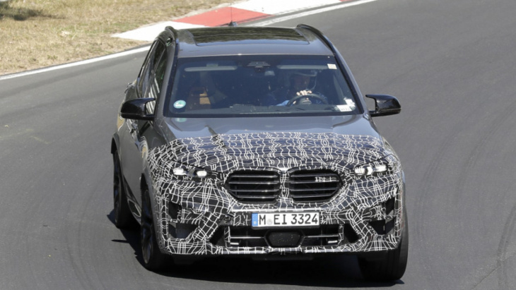 bmw x5 m facelift spied on the nurburgring