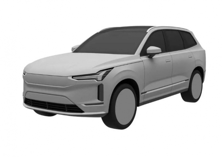 next-gen all-electric (ev) 2023 volvo xc90 shown in leaked patent images