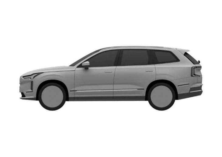 next-gen all-electric (ev) 2023 volvo xc90 shown in leaked patent images