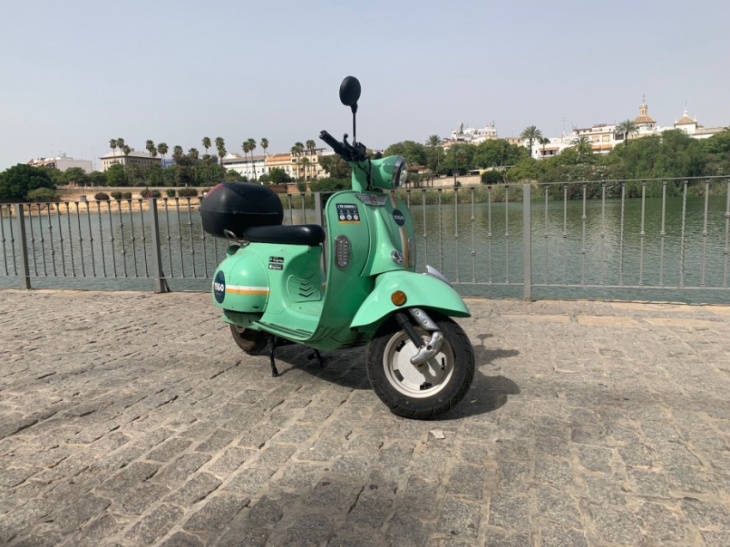 take your mediterranean vacation to the next level by renting this vespa-like electric scooter