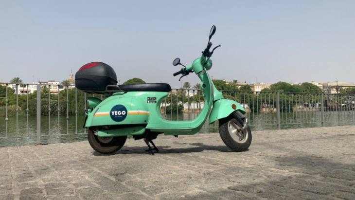 take your mediterranean vacation to the next level by renting this vespa-like electric scooter