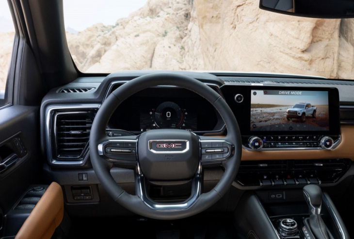 android, 2023 gmc canyon debuts with rugged at4x trim, advanced safety features, underbody cameras & more