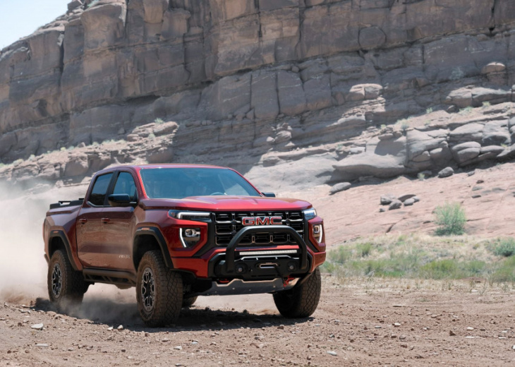 android, 2023 gmc canyon debuts with rugged at4x trim, advanced safety features, underbody cameras & more