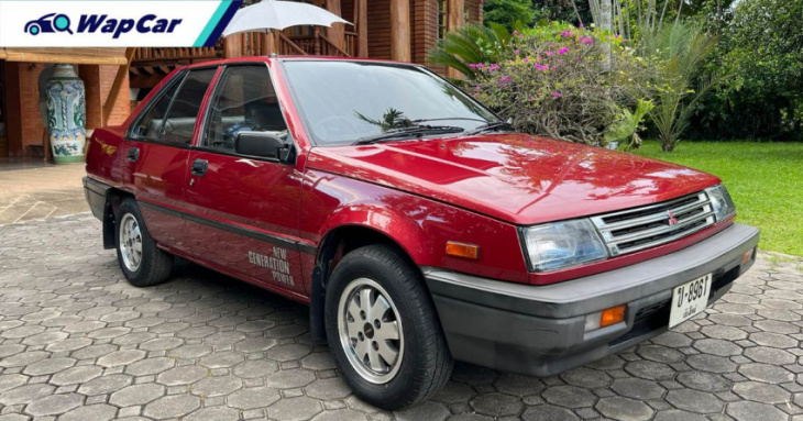donor to the first saga, this mint 1990 mitsubishi lancer is for sale in thailand for rm 16k
