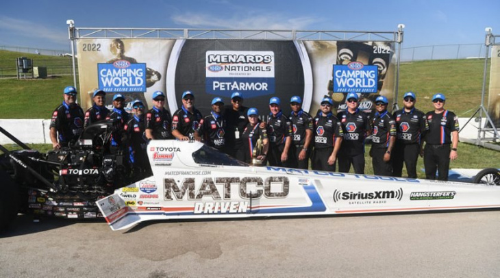 antron brown earns first nhra top fuel win as owner