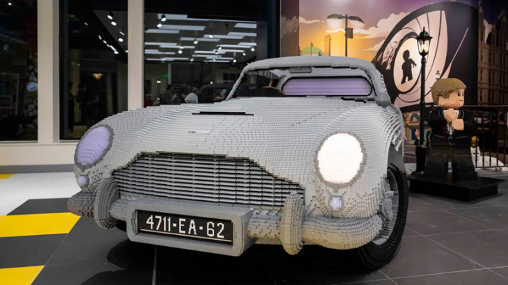 check out this life-sized aston martin db5 made entirely from lego