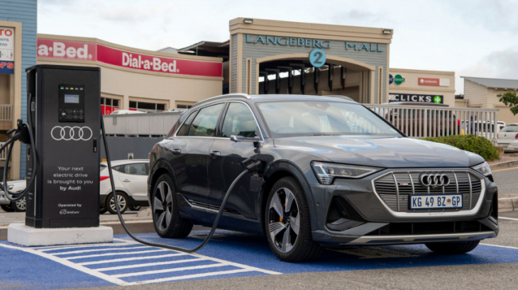 audi's ultra-fast electric vehicle chargers go live across mzansi