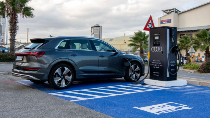 audi's ultra-fast electric vehicle chargers go live across mzansi