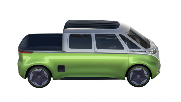 volkswagen id.buzz pickup truck filed as a patent