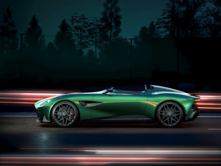 aston martin unveiled a two-seater open cockpit concept