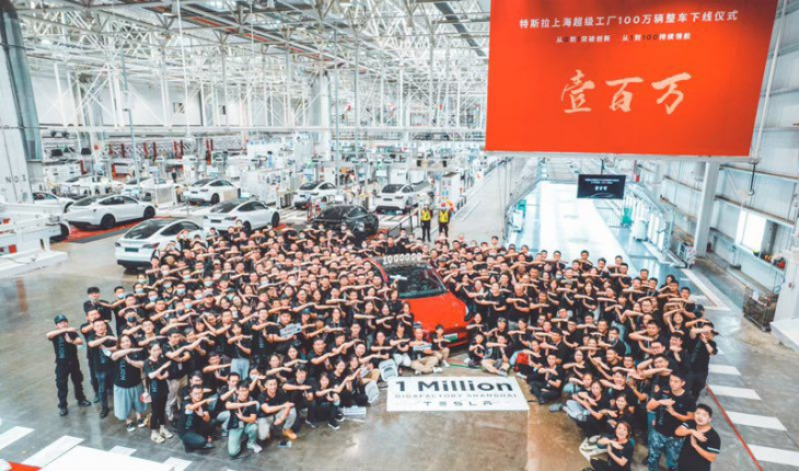 tesla’s giga shanghai produces one million evs in less than three years