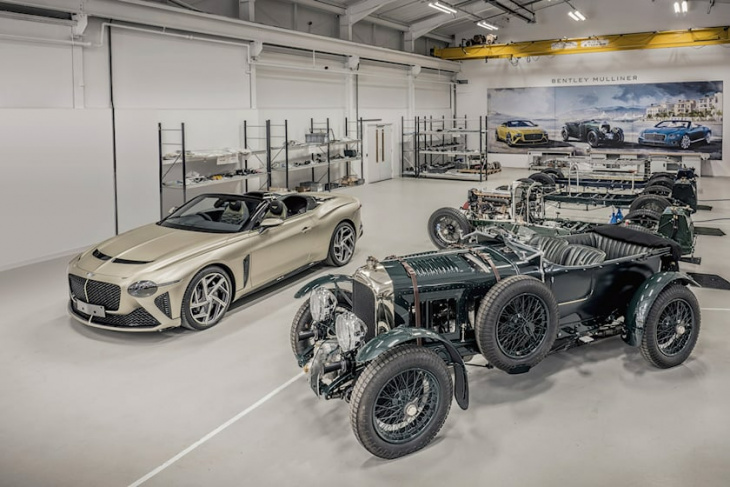 bentley celebrates its 103rd birthday by displaying 103 cars