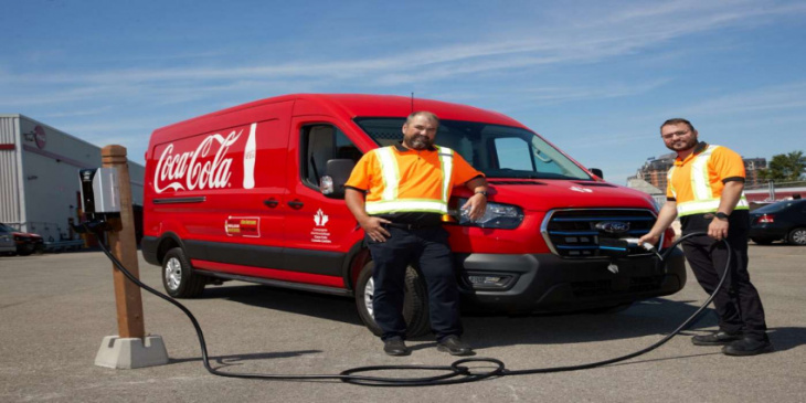 amazon, coke canada using ford e-transit in new pilot program