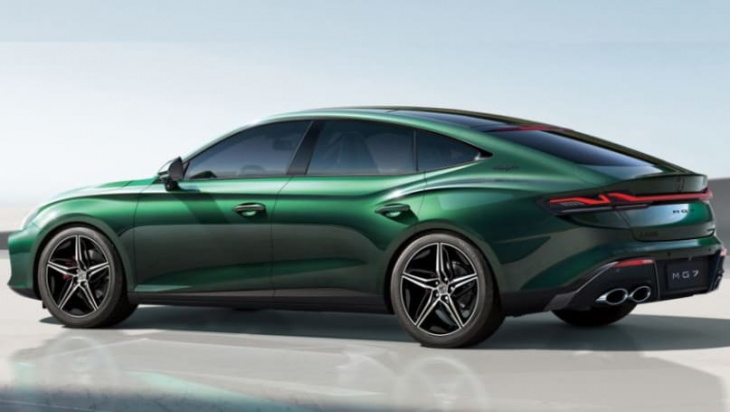 is this the best looking modern mg yet? mg7 debuts in china as toyota camry and mazda6 rival with slinky new fastback design