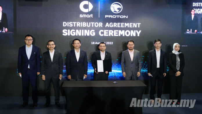 proton inks distributorship deal with smart, #1 ev suv to launch in q4 2022