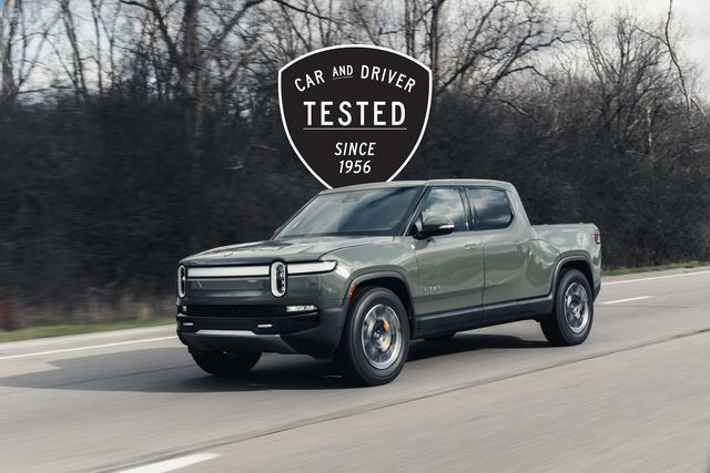 rivian r1t on street tires went 60 miles farther in our highway range test