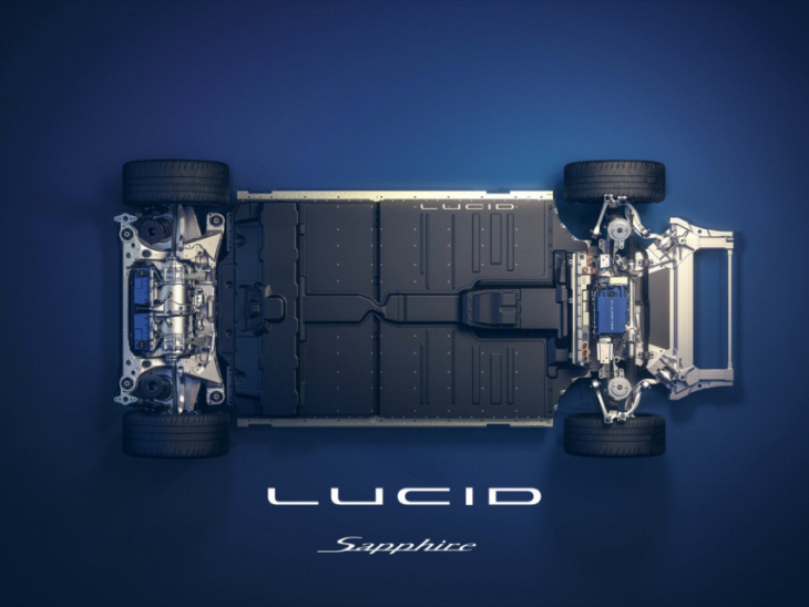 lucid air sapphire boasts third motor, 1,200+ hp, sub 2.0-second 0-60 mph time