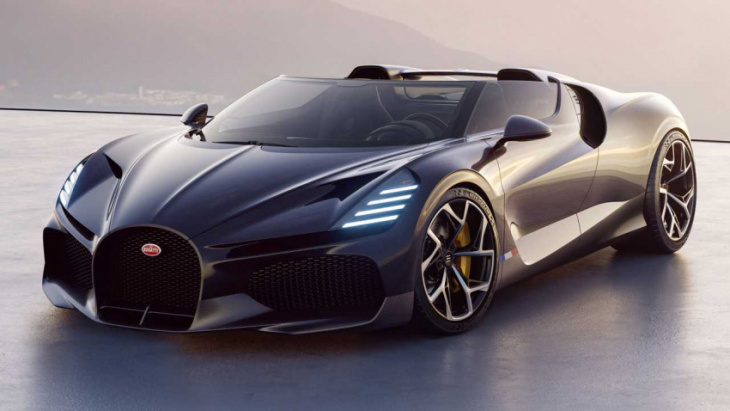 bugatti mistral roadster revealed as spectacular w16 epilogue