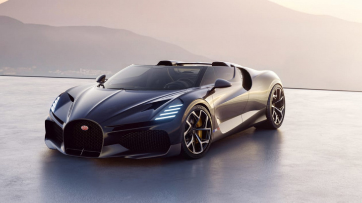 bugatti signs off iconic w16 powertrain with the new mistral roadster