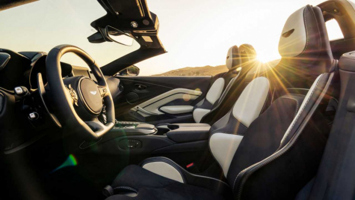 2023 aston martin v12 vantage roadster debuts as a 690-hp hair dryer
