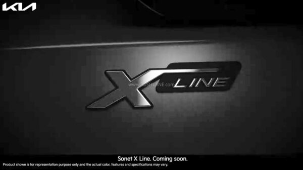 kia sonet x line teased officially – new matte colour, features