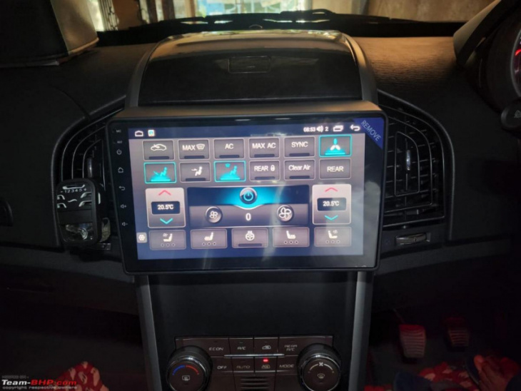 installed a 10-inch android screen in my 9-year-old xuv500: impressions
