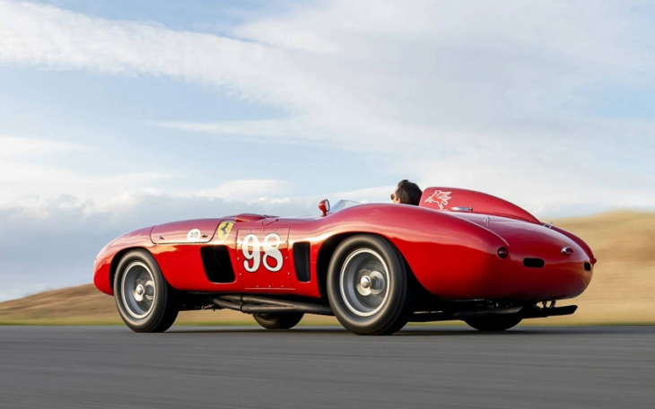 1955 ferrari 410 sport sells for $28.6 million at monterey auction