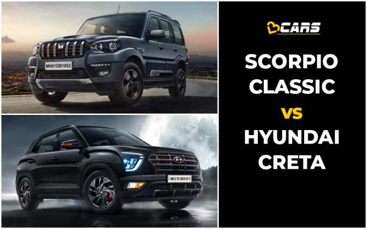 mahindra scorpio classic vs hyundai creta price, engine specs, dimensions comparison