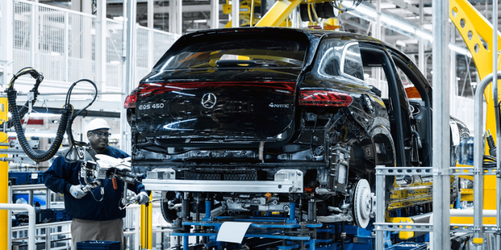 mercedes kicks off production of the eqs in the usa