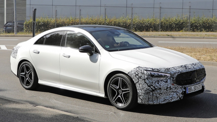 2023 mercedes cla spotted testing